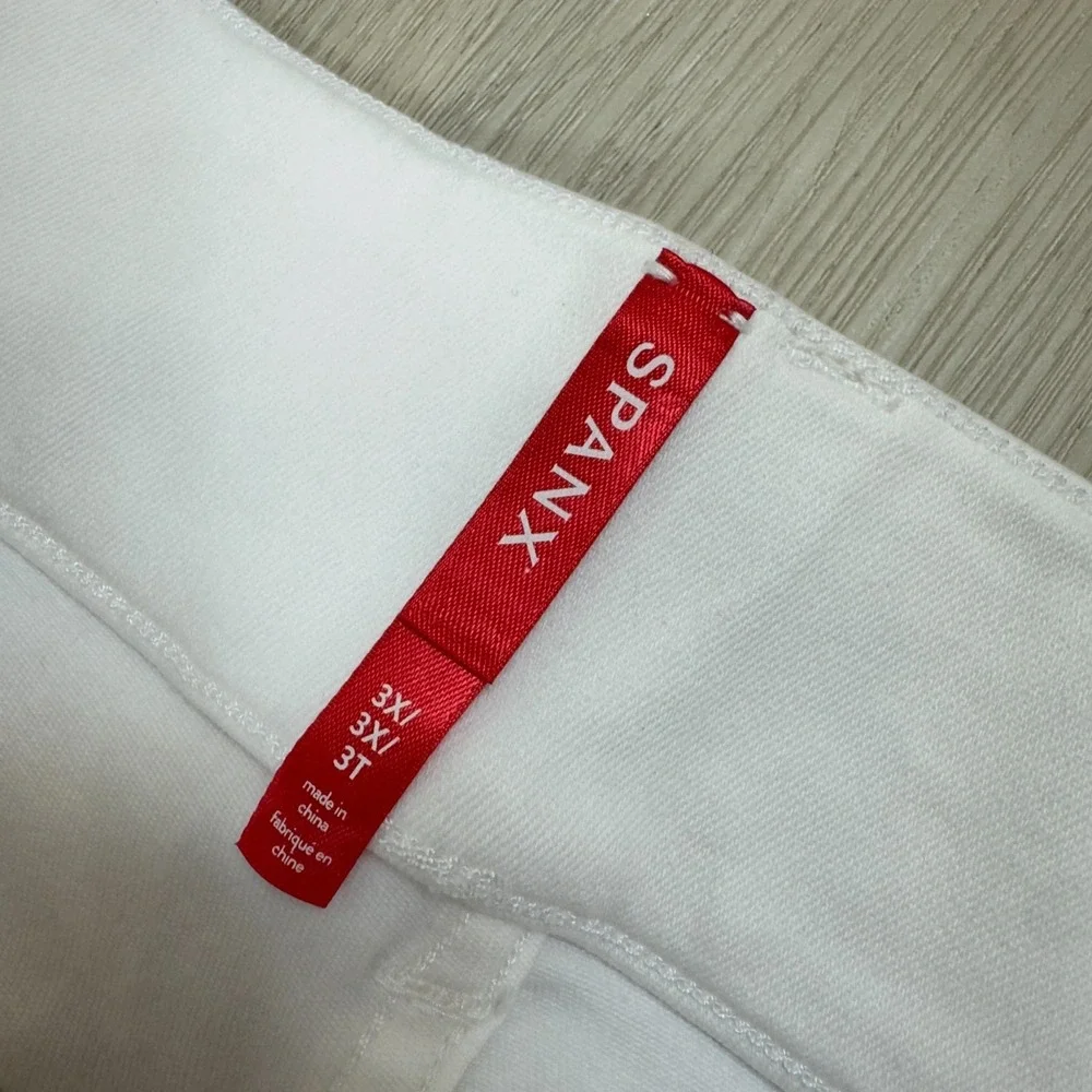 Spanx Tummy Control Pull On Skinny Ankle Jeans Womens 3X White 20271R